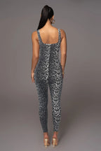 Leopard Print One Piece - Piña Colada