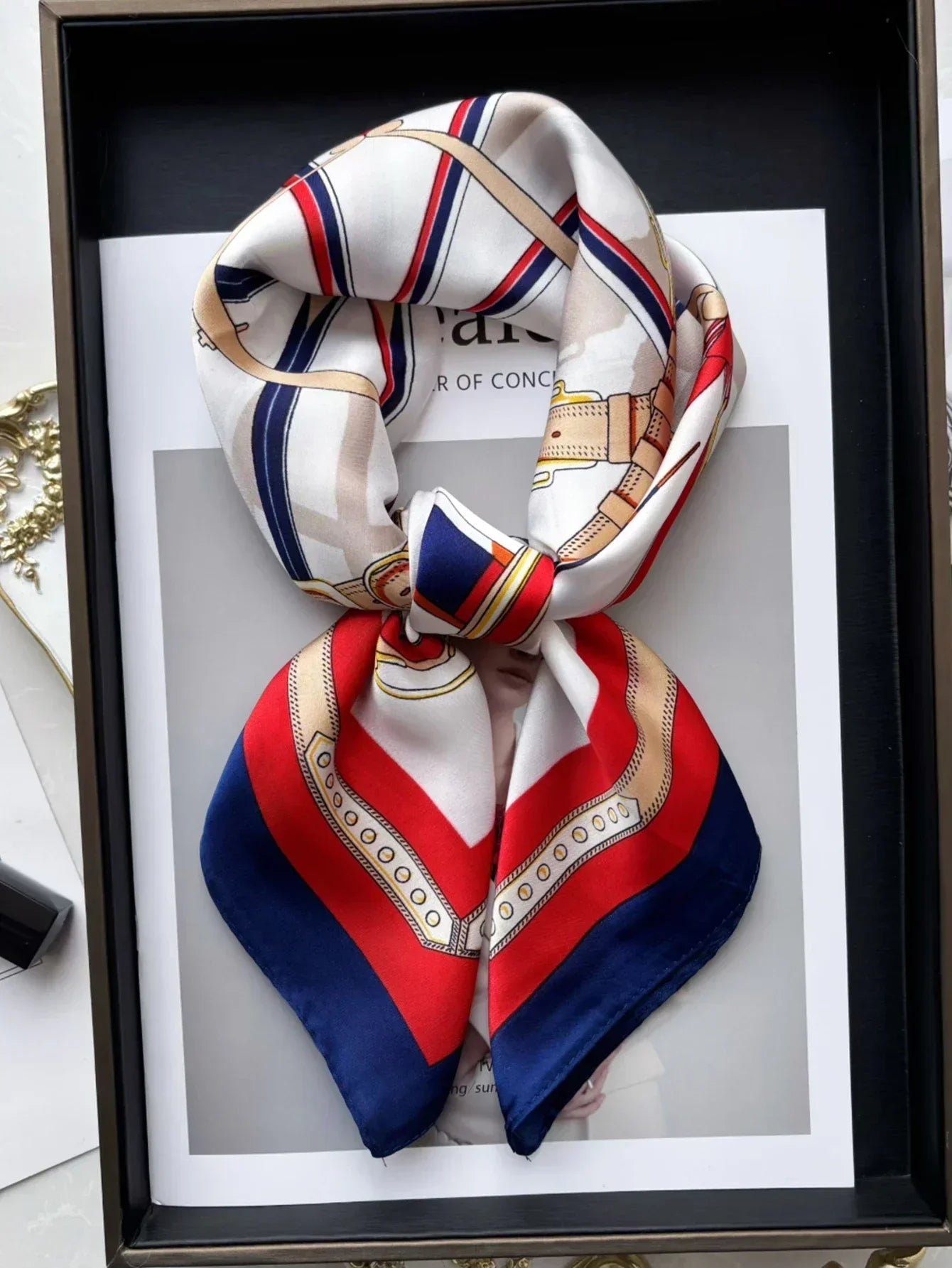 Silk Square Scarf Spring - Piña Colada