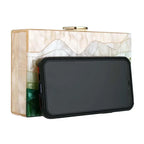 Geometric Box Clutch - Piña Colada