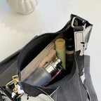 PU Leather Leopard Armpit Purse Bag - Piña Colada