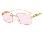 Square Rimless Sunglasses - Piña Colada