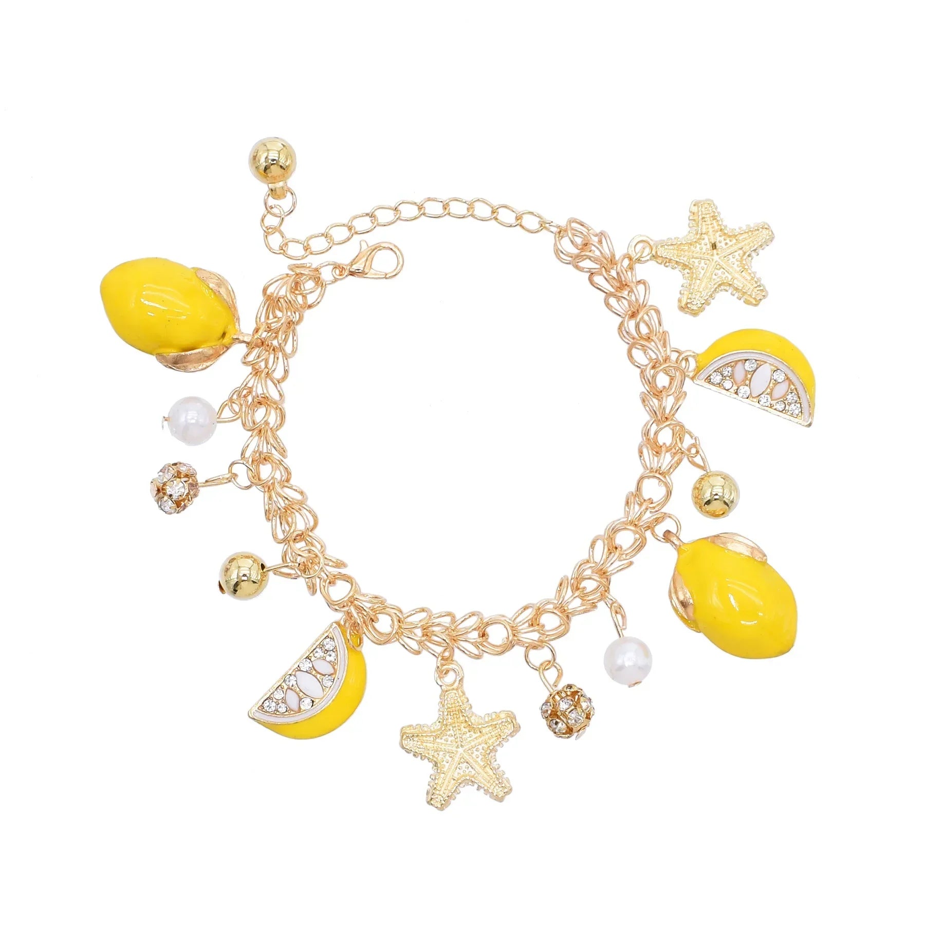 Lemon Pendant Bracelet - Piña Colada