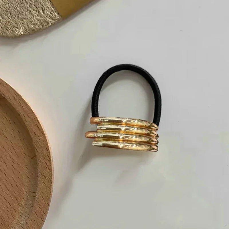 Metal Irregular Double-Layer Hair Bands - Piña Colada