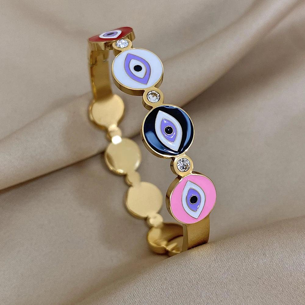 Evil Eye Bracelet Stainless Steel - Piña Colada