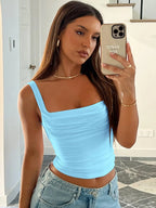 Tank Tops Backless Streetwear - Piña Colada