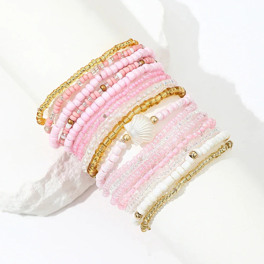 17Pcs/Set New Beach Bracelet - Piña Colada