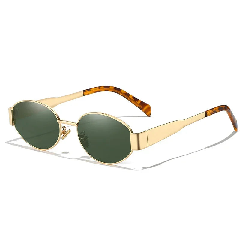 UV400 Sun Glasses Alloy Oval Eyewear - Piña Colada
