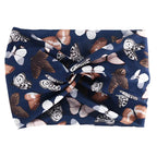 Printed Wide Elastic Headband - Piña Colada