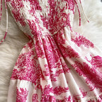 V Neck Dress Sleeveless Ankle Length - Piña Colada