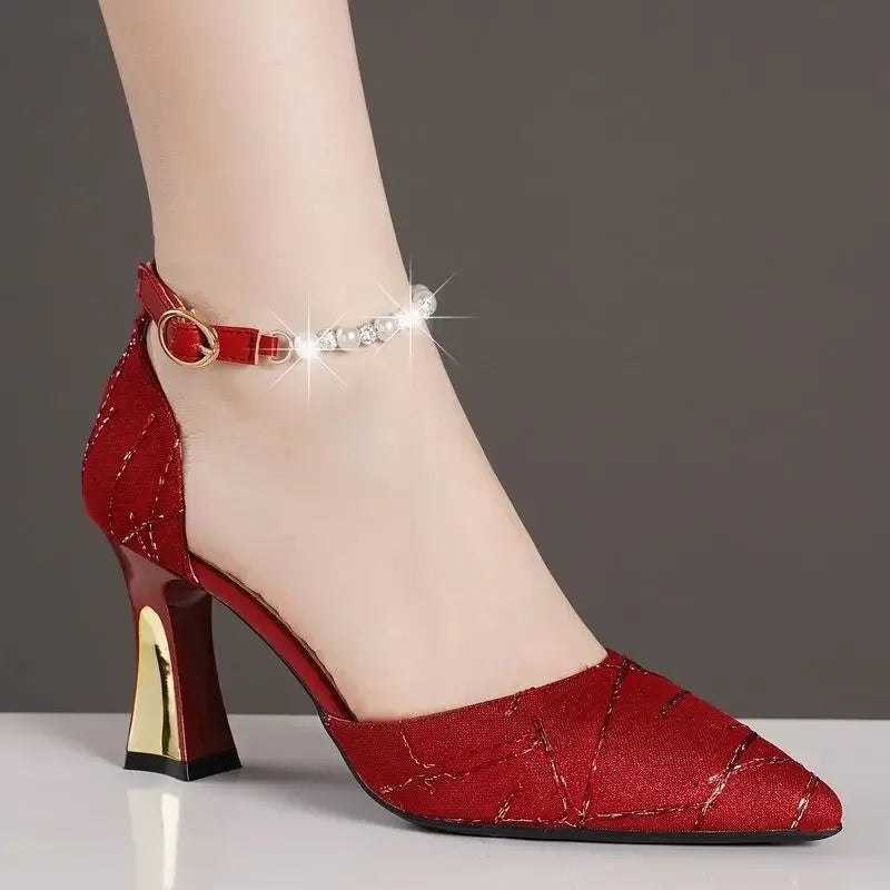 Beads Pumps Pointed Tip - Piña Colada