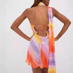 Gradient Backless Dress - Piña Colada