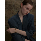 Stainless Steel Multicolored Stone Golden Cuff - Piña Colada