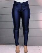 High Waisted Tight Pants - Piña Colada