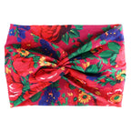 Printed Wide Elastic Headband - Piña Colada