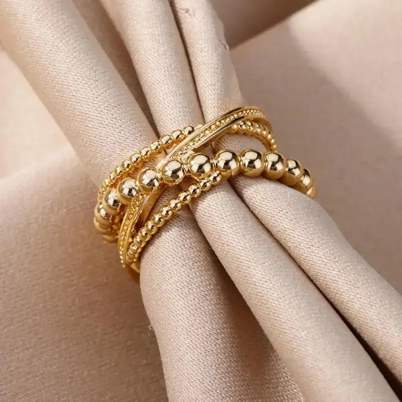 Stainless Steel Rings Aesthetic - Piña Colada