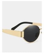 UV400 Sun Glasses Alloy Oval Eyewear - Piña Colada