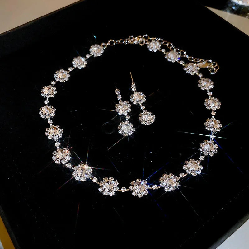3-Piece Vintage Necklace & Earrings for Women - Piña Colada