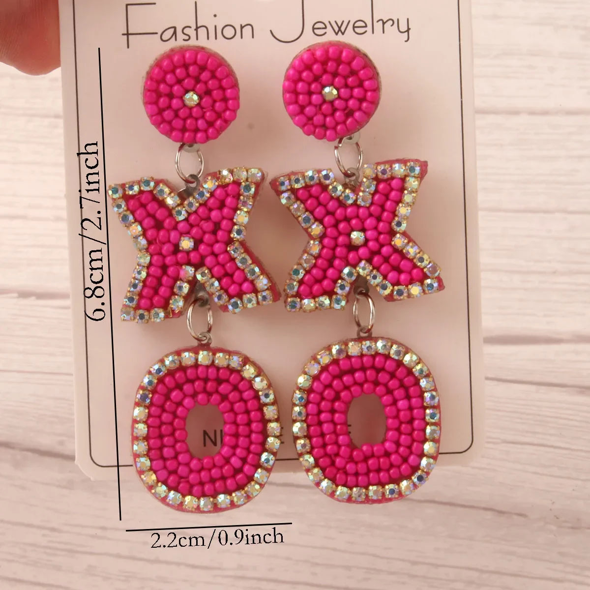 Love Beaded Earrings - Piña Colada
