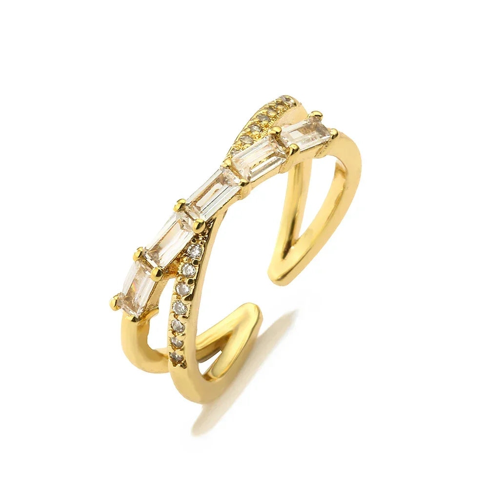 Hollowed out Evil Eye Ring - Piña Colada