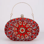 Crystal Floral Evening Clutch - Piña Colada