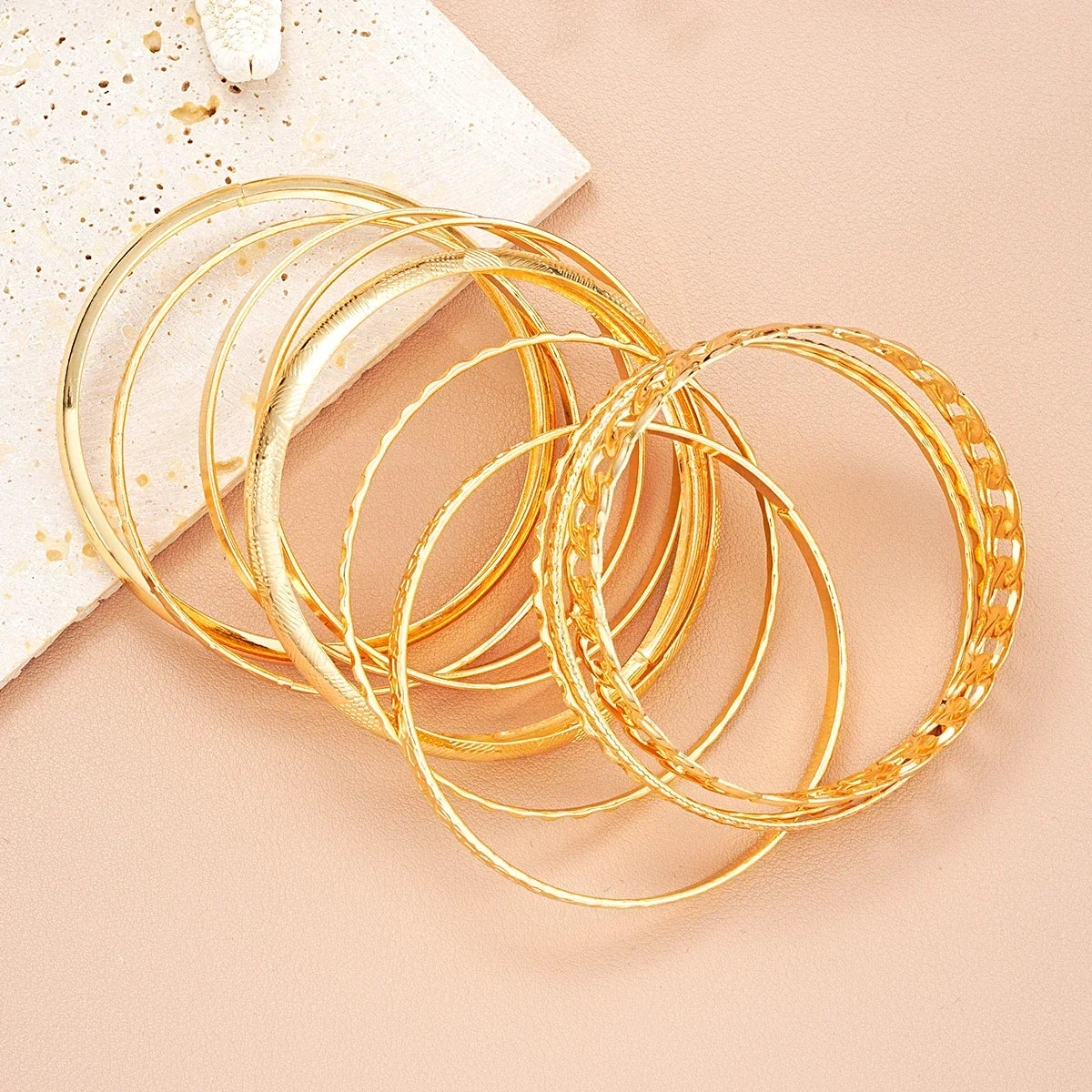 10 Pcs Multilayer Bracelets - Piña Colada