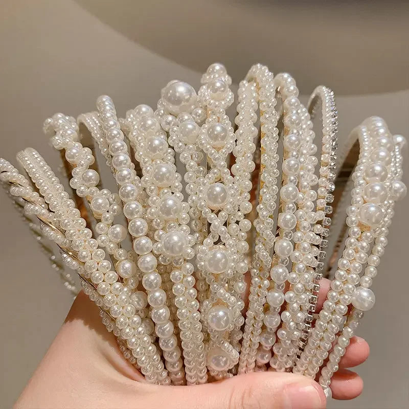 Pearl Hairbands for Women - Piña Colada
