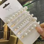 Flower Pearl Hair Clip - Piña Colada