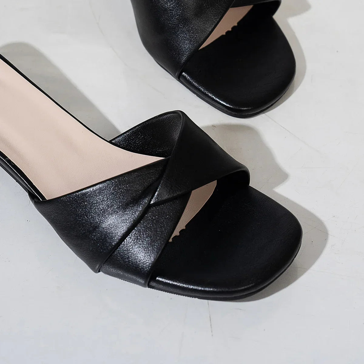 Open Toe Heel Sandals - Piña Colada