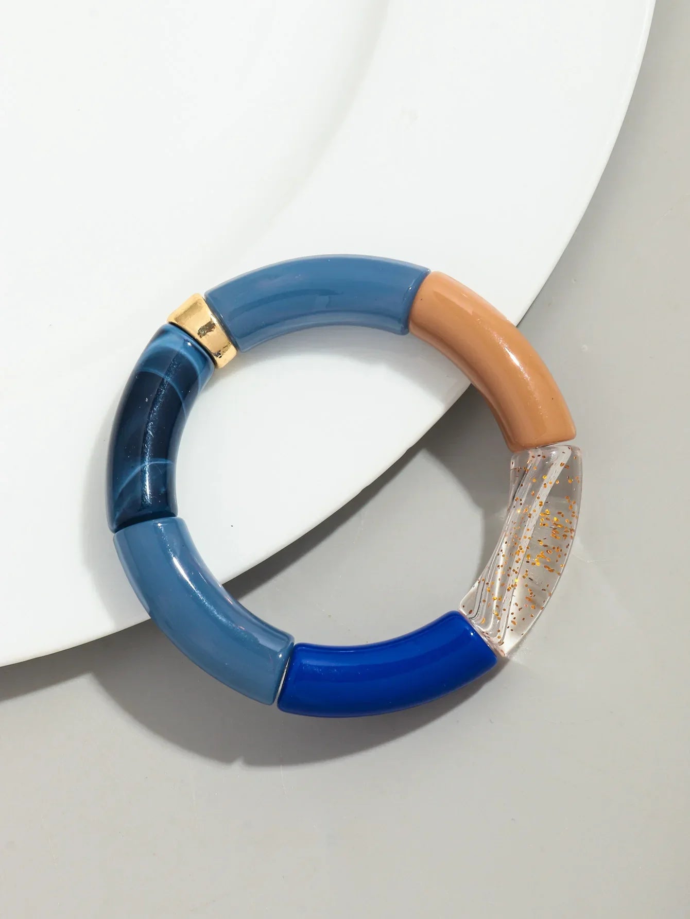 Acrylic Design Bracelet - Piña Colada