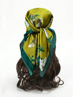 Silk Square Scarf Spring - Piña Colada