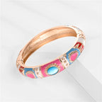 Bohemian Round Metal Bracelet - Piña Colada