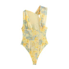 Print Mesh Bodysuit - Piña Colada