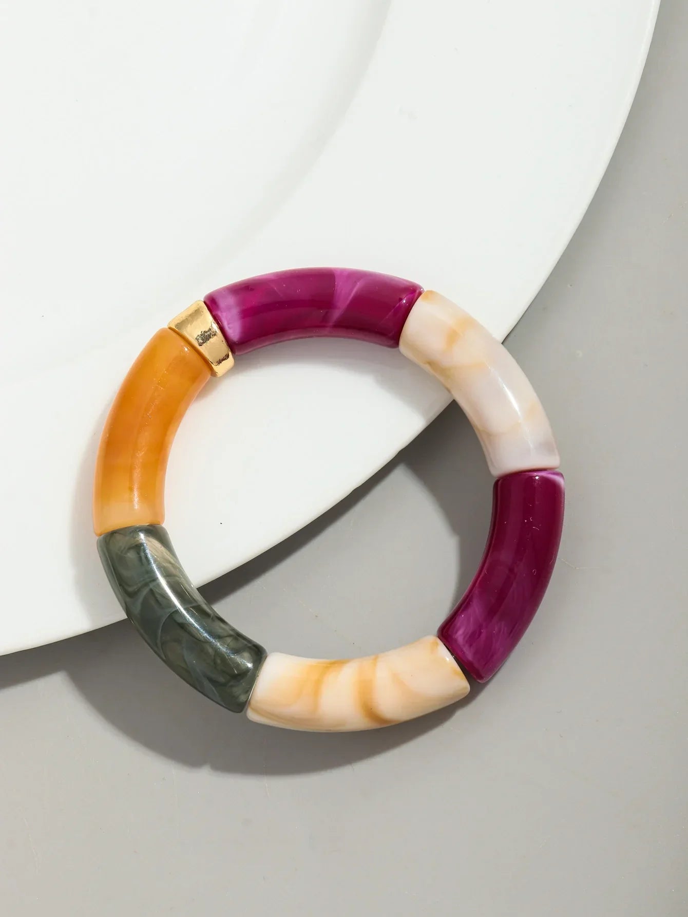 Acrylic Design Bracelet - Piña Colada
