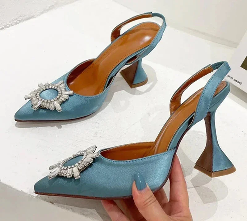 Design Silk Women Pumps Crystal - Piña Colada