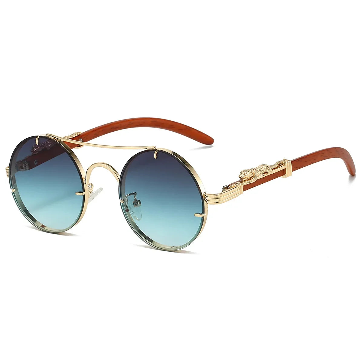 Vintage Round Sunglasses - Piña Colada