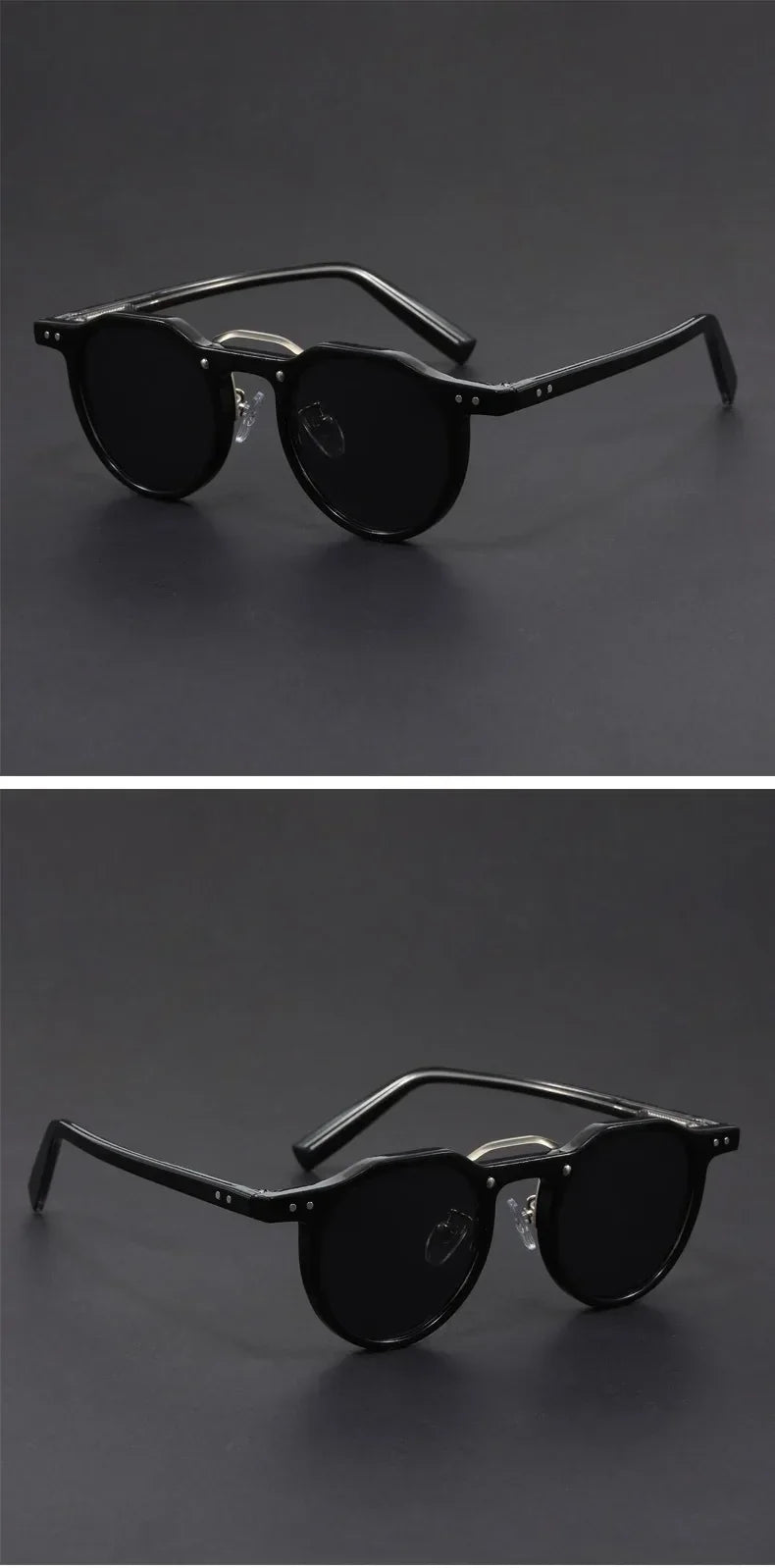 Retro Metal Frame Oval Sunglasses - Piña Colada