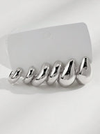 12pcs/Set Classic Twist C Shape Earrings - Piña Colada