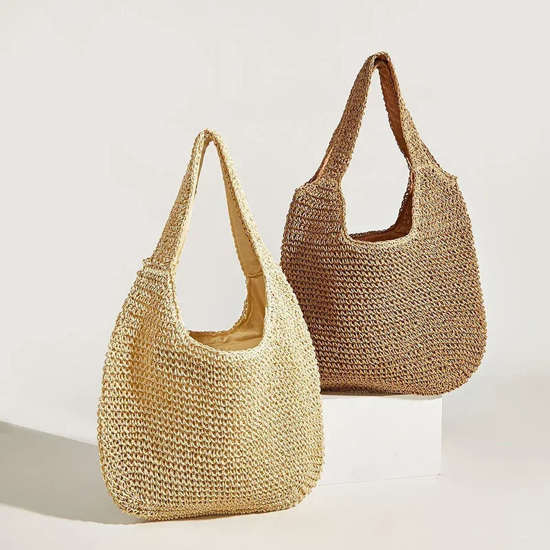 Straw Women Shoulder Bags - Piña Colada