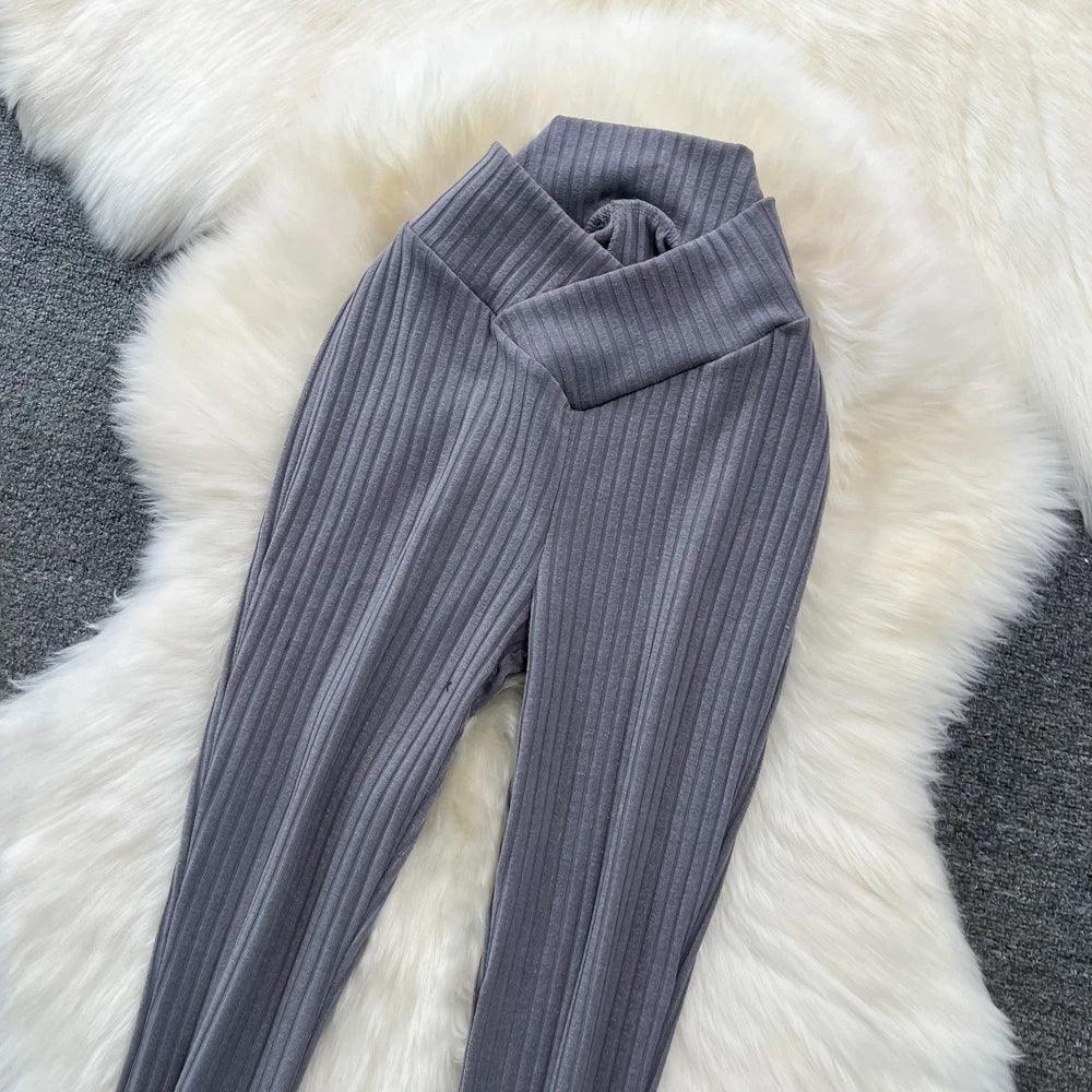 High Waist Pants - Piña Colada