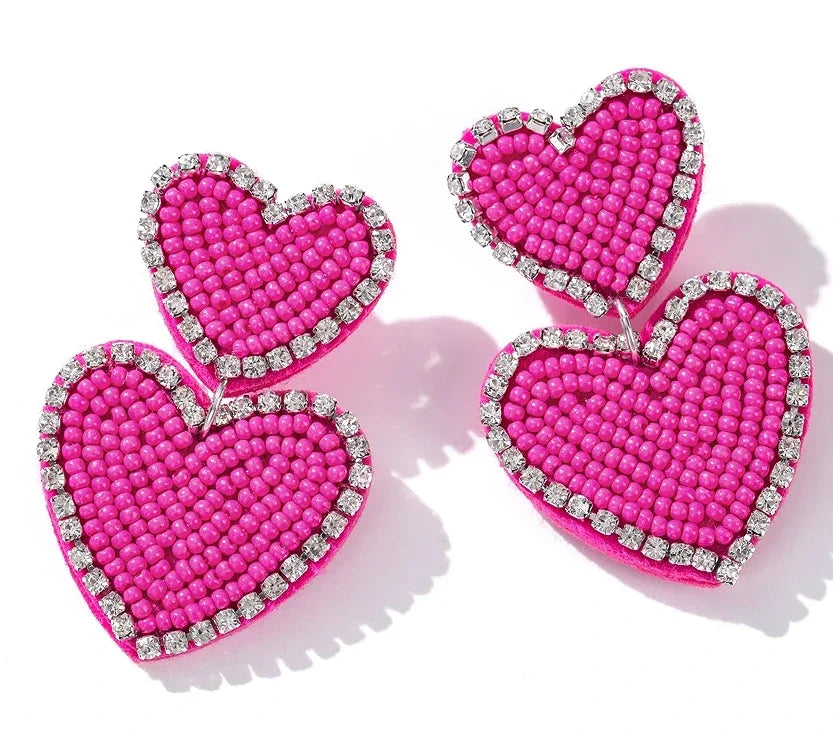 Love Beaded Earrings - Piña Colada