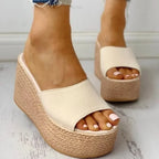 Sandals Peep-Toe - Piña Colada
