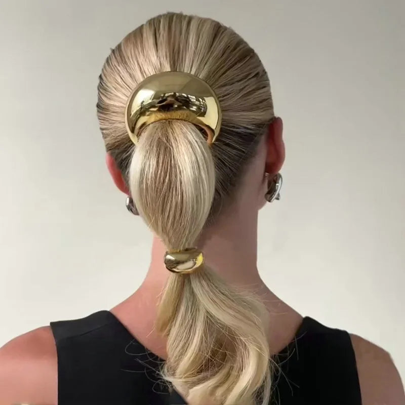 Metal Irregular Double-Layer Hair Bands - Piña Colada