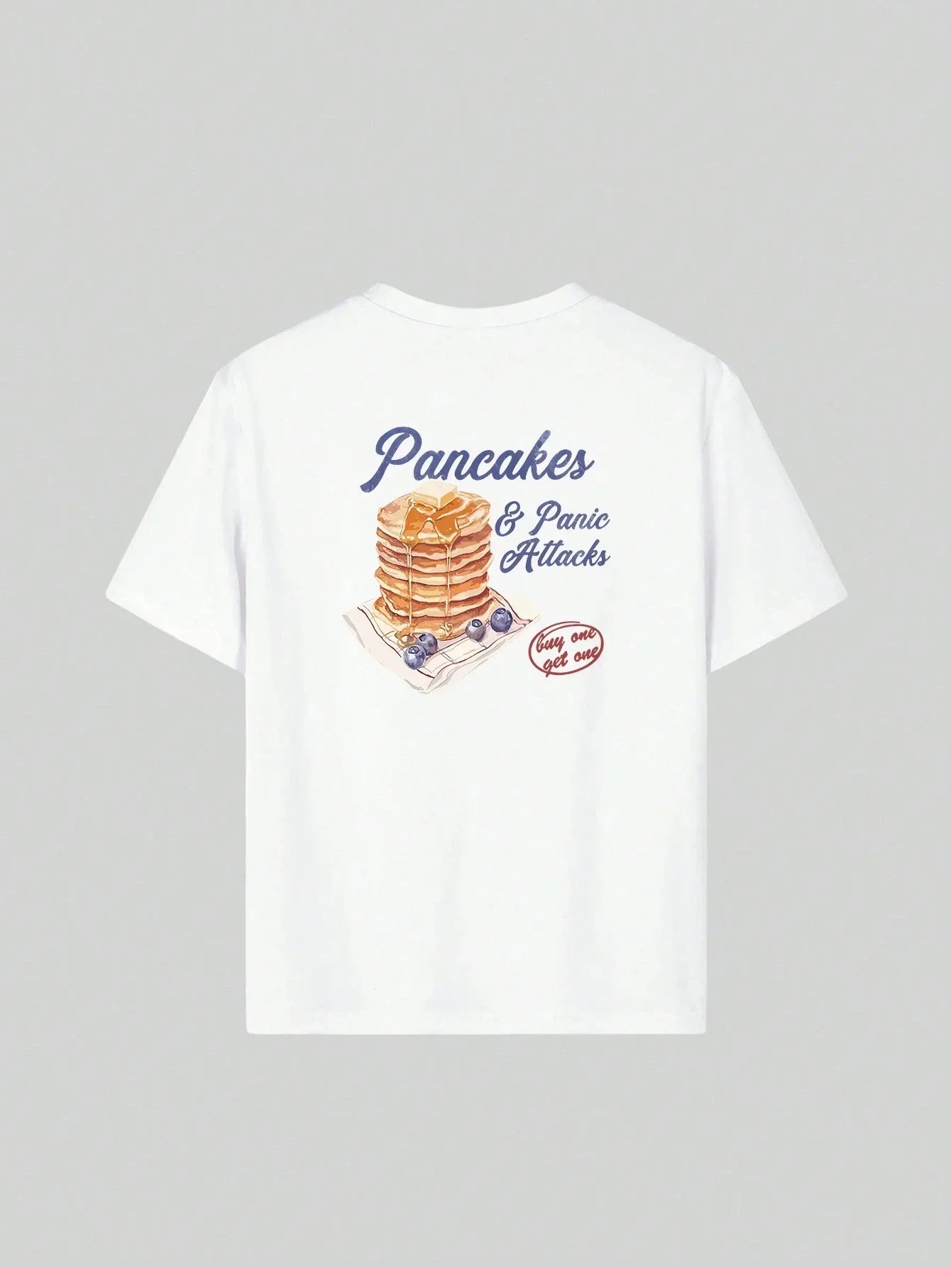 PANCAKES & PANIC ATTACK TSHIRT - Piña Colada