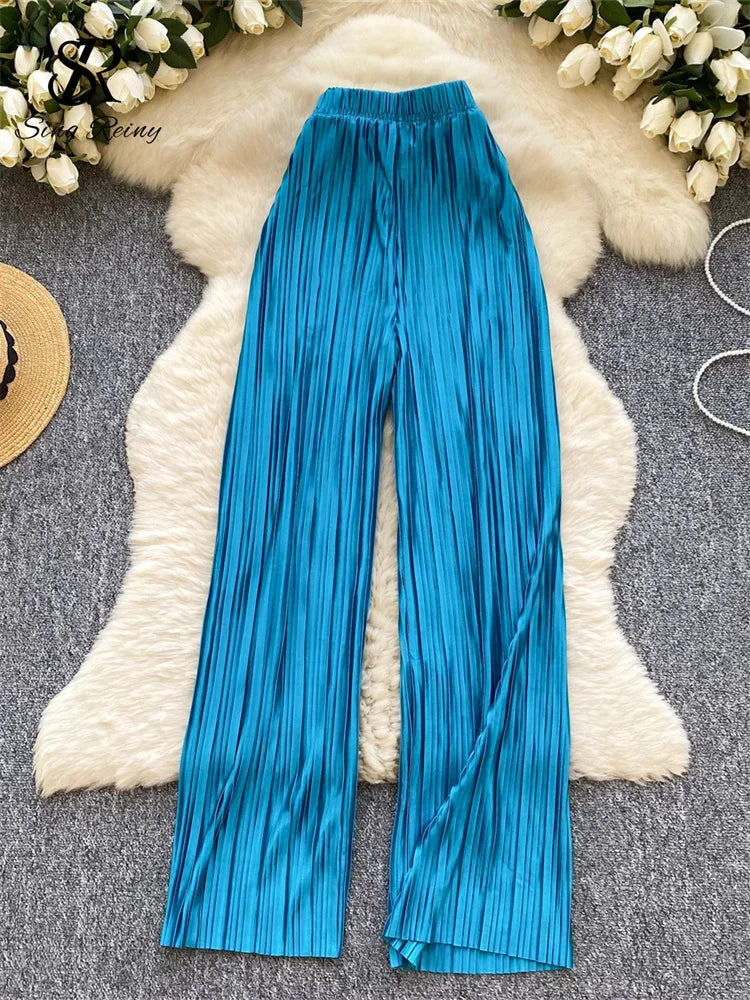 Summer Casual Pants Women High Waist - Piña Colada