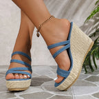 New Summer Round Toe Denim - Piña Colada