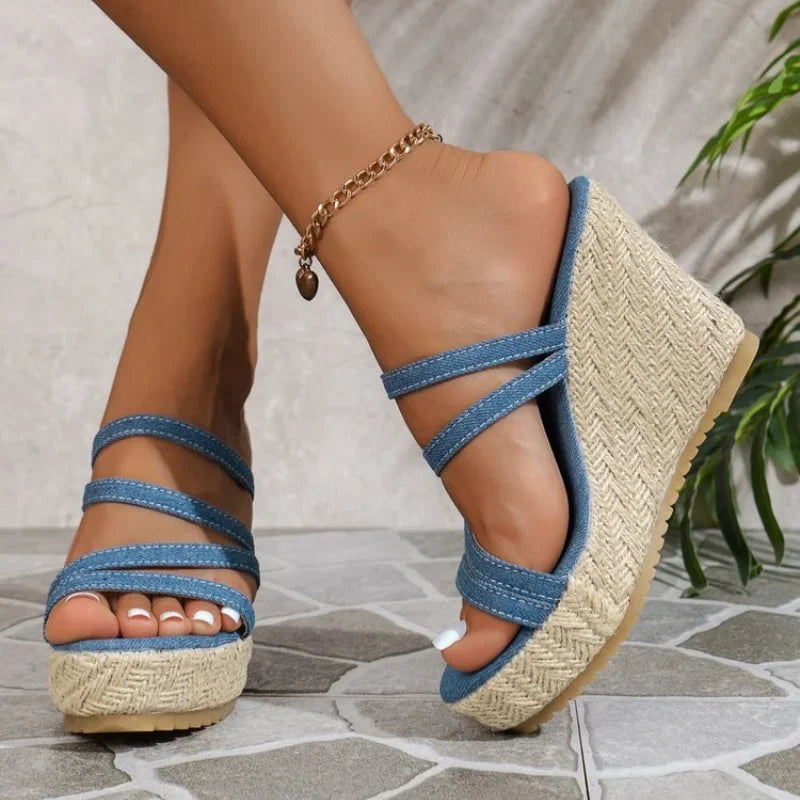 New Summer Round Toe Denim - Piña Colada