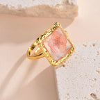 Adjustable Stainless Steel Waterproof Ring - Piña Colada