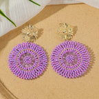 Boho Ethnic Irregular Flower Seed Beads - Piña Colada