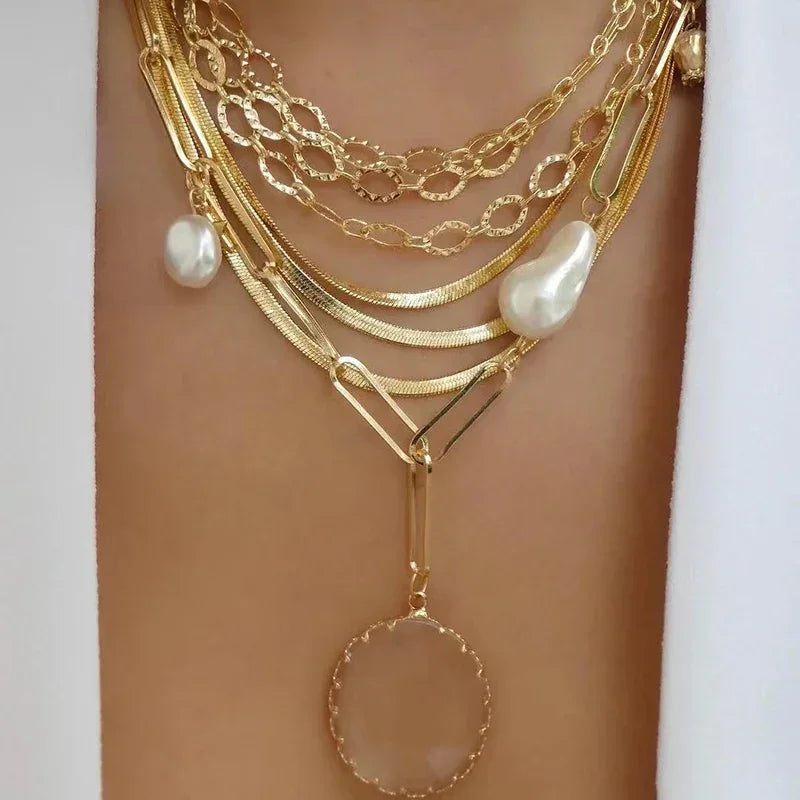 Bohemia Multilayer Necklaces - Piña Colada