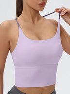 Back Sports Tank Top Quick Dry with Padded Cups